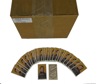 Case of Approximately (9,000) T206 Honus Wagner Reprint Cards